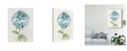 Trademark Global Wild Apple Portfolio Antique Floral on Cream Ii Blue Canvas Art - 20" x 25"